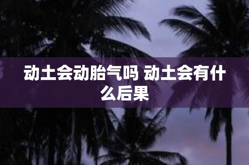 动土会动胎气吗 动土会有什么后果