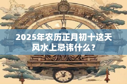 2025年农历正月初十这天风水上忌讳什么？