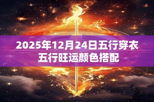 2025年12月24日五行穿衣 五行旺运颜色搭配