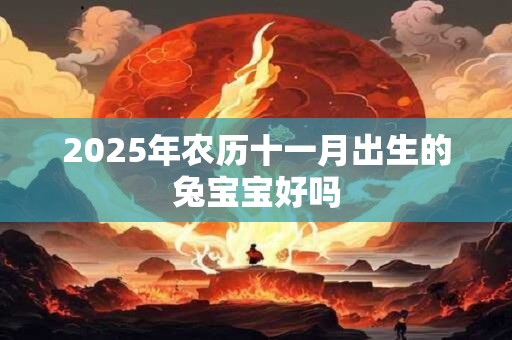 2025年农历十一月出生的兔宝宝好吗