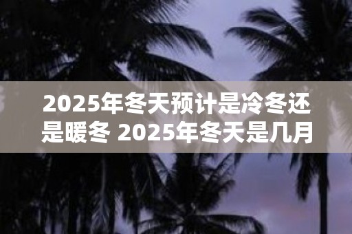 2025年冬天预计是冷冬还是暖冬 2025年冬天是几月到几月