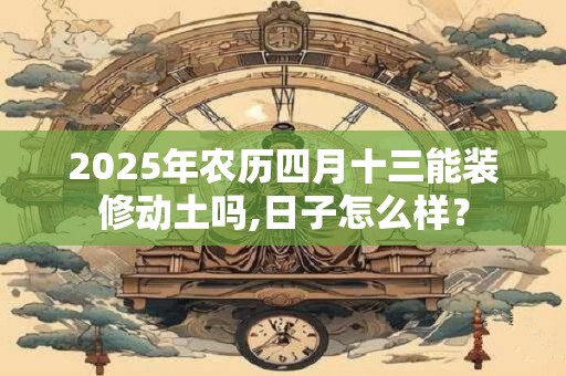 2025年农历四月十三能装修动土吗,日子怎么样？