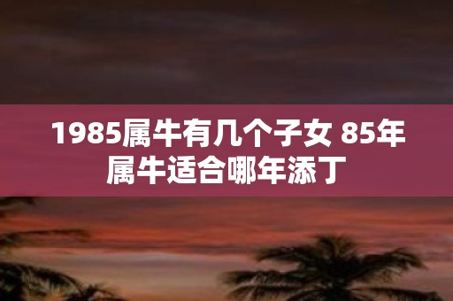 1985属牛有几个子女 85年属牛适合哪年添丁