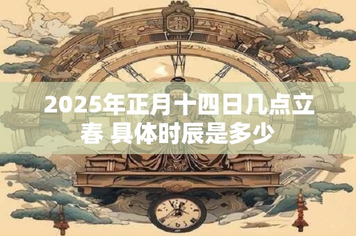 2025年正月十四日几点立春 具体时辰是多少