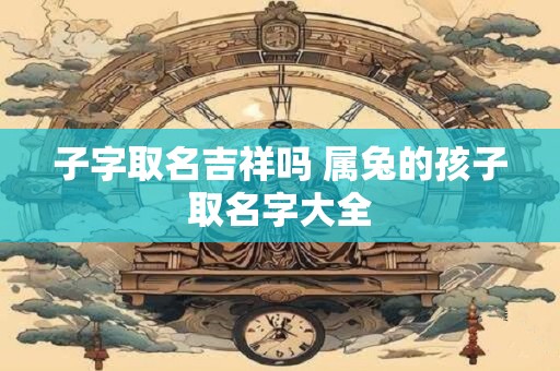 子字取名吉祥吗 属兔的孩子取名字大全