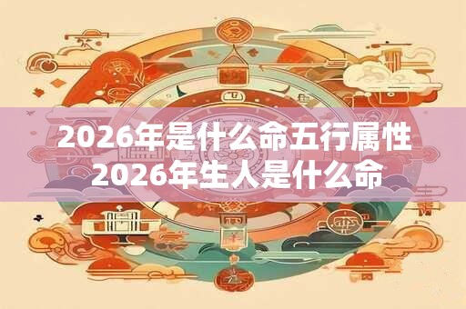 2026年是什么命五行属性 2026年生人是什么命