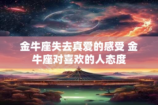 金牛座失去真爱的感受 金牛座对喜欢的人态度