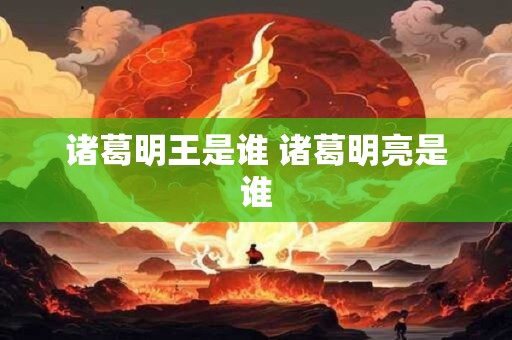 诸葛明王是谁 诸葛明亮是谁