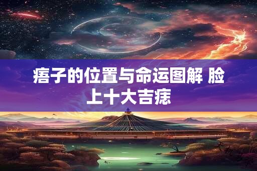 痦子的位置与命运图解 脸上十大吉痣