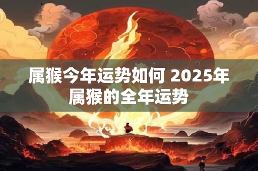 属猴今年运势如何 2025年属猴的全年运势